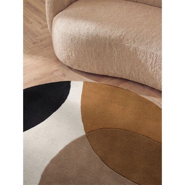 Konjakipruun villane ümmargune vaip ø 200 cm Ruvia - Villeroy&Boch-image-4