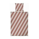 Beež-tellisevärvi puuvill-satiinist voodipesu üheinimesevoodile 140x200 cm Diagonal - Mette Ditmer Denmark