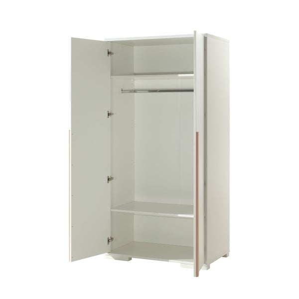 Valge laste riidekapp 99x195 cm London - Vipack-image-2