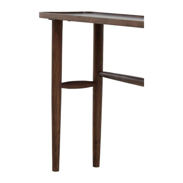 Pruun akaatsia täispuidust konsoollaud 30x140 cm Qiano - Light & Living-image-4