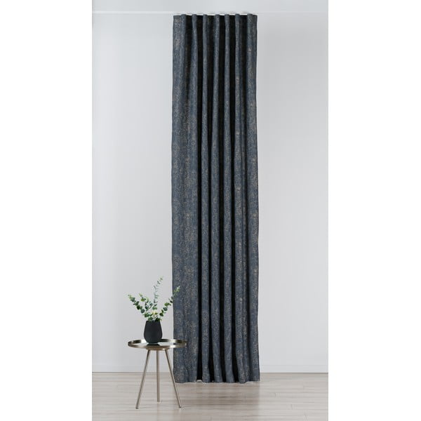 Tumesinine-hall kardin 135x280 cm Wayland - Mendola Fabrics-image-1