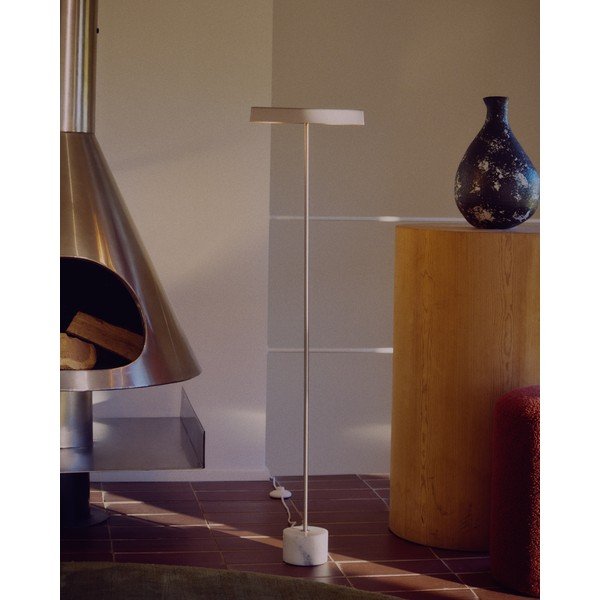 Hõbedane põrandalamp (kõrgus 121 cm) Lynor - Kave Home-image-3
