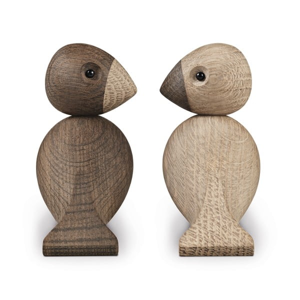 Komplekt 2 täispuidust tammepuust kujukest. Lovebirds - Kay Bojesen Denmark-image-3