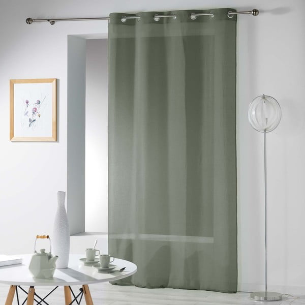 Khakivärvi kardin 140x280 cm Telma - douceur d'intérieur-image-2