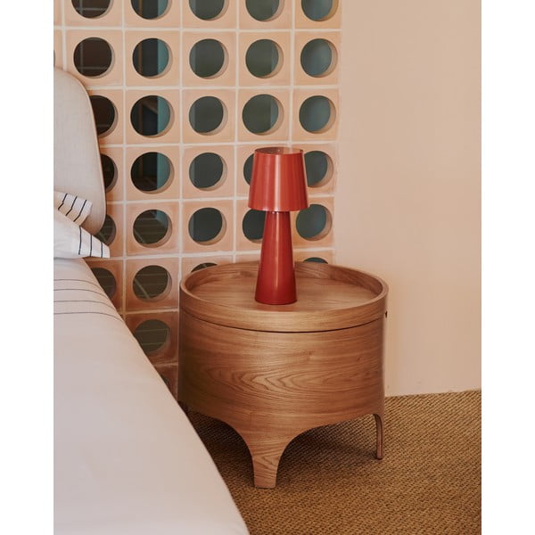 Öökapp tuhkpuu dekooriga Octavia - Kave Home-image-1