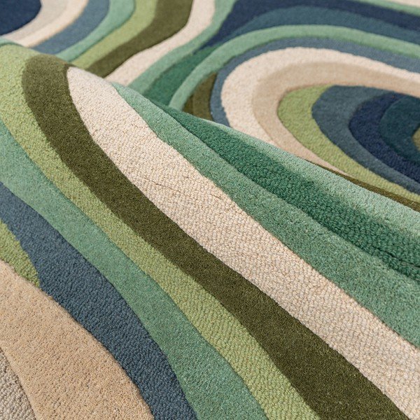 Roheline käsitsi kootud villane vaip 200x290 cm Envy Wool - Flair Rugs-image-2