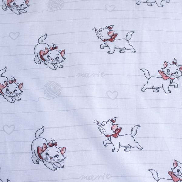 Valge puuvillane laste voodipesu 100x135 cm Marie Cat "Bow" - Jerry Fabrics-image-4