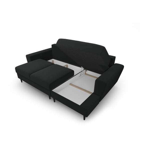 Must sametist panipaigaga nurgadiivanvoodi (parem nurk) Kyoto - Cosmopolitan Design-image-3