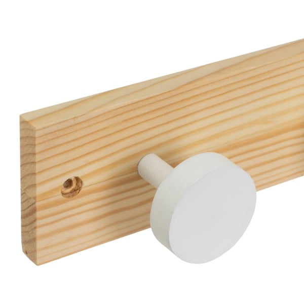 Valge männipuidust seinariiul 40 cm Anillos - Casa Selección-image-1