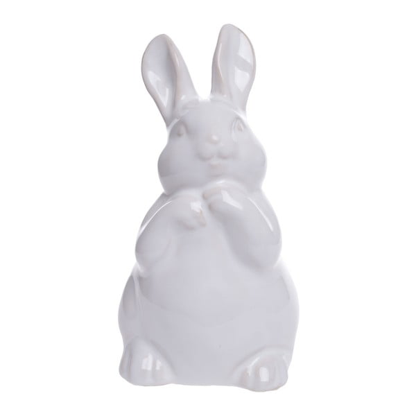 Bílá keramická dekorativní soška Ewax Easter Rabbit