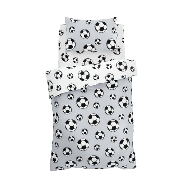 Helehall fliisist laste voodipesu kaheinimesevoodile 200x200 cm Football - Catherine Lansfield