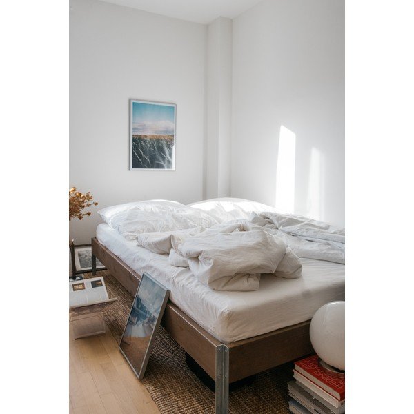 Pruun männipuidust kaheinimesevoodi koos voodipõhjaga 160x200 cm Core - Karup Design-image-4