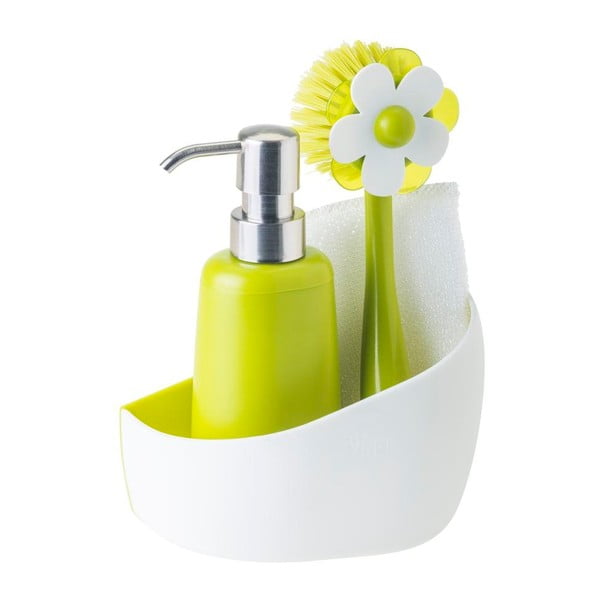 Set na mytí nádobí s dávkovačem jaru Green Flower