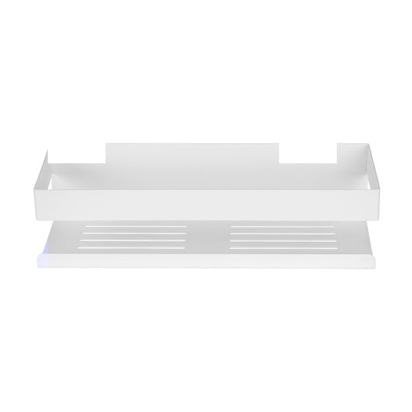 Matt valge turbo-loc roostevabast terasest vannitoa riiul (ilma puurimiseta) Genova - Wenko-image-3