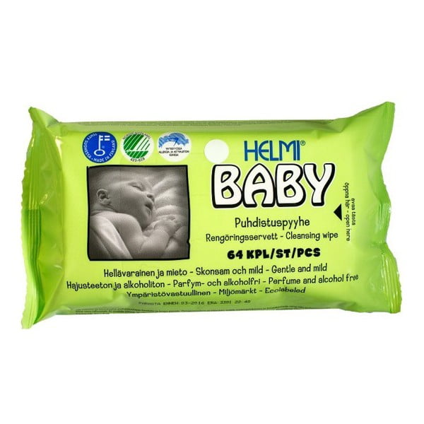 Helmi Baby beebi niisked salvrätikud, 64 tükki - Unknown