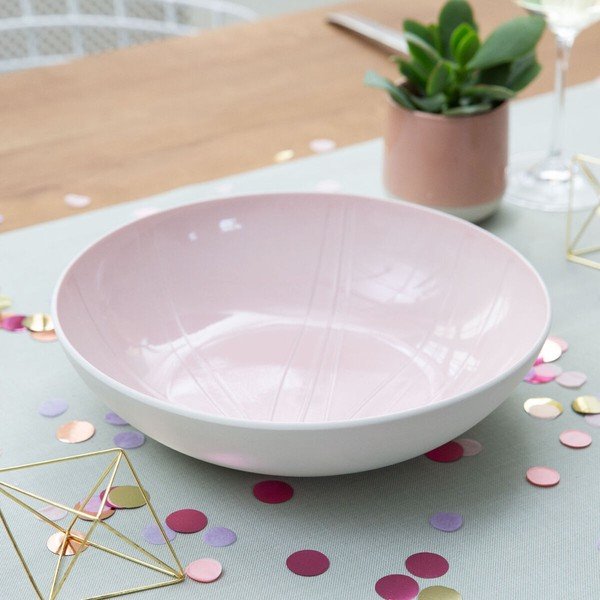 Valge ja roosa portselanist serveerimisnõu Villeroy & Boch Leaf, ⌀ 26 cm it's my match - Villeroy&Boch-image-1