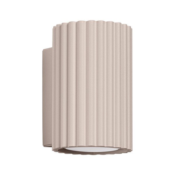 Hallikaspruun metallist seinavalgusti ø 6,5 cm Gleam - Sollux