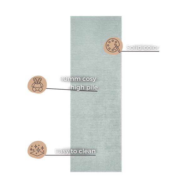 Helesinine jooksja , 80 x 250 cm Supersoft - Mint Rugs-image-4