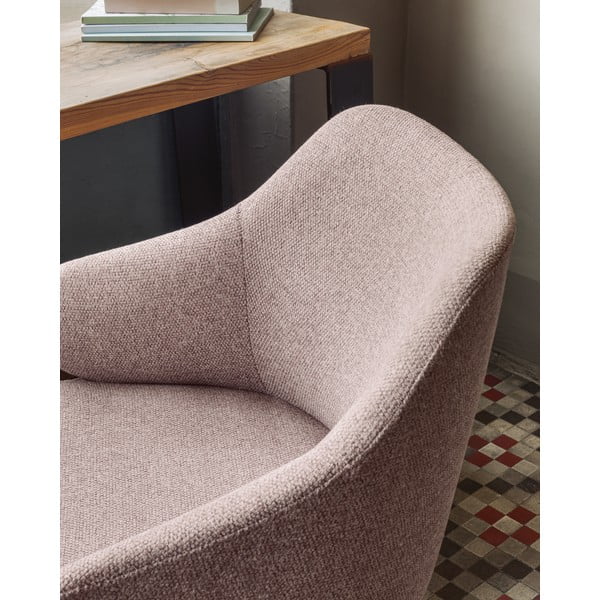 Heleroosa kontoritool Einara - Kave Home-image-3