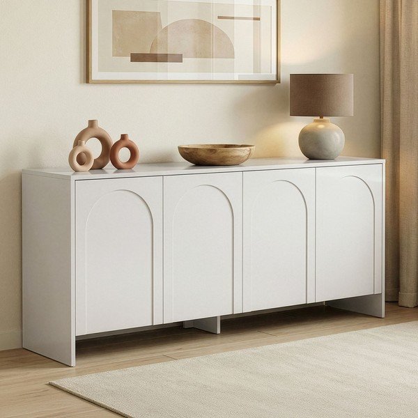 Valge kummut 180x80x45 cm Arlen  - Kalune Design-image-2