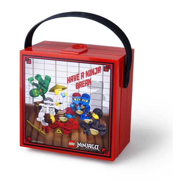 Červený úložný box s rukojetí LEGO® Ninjago