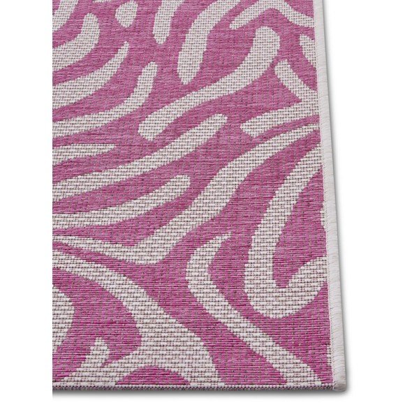Roosa ja beež õuejooksja , 70 x 300 cm Cebra - NORTHRUGS-image-2