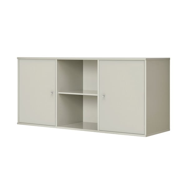 Beež madal rippuv kummut 133x61 cm Mistral - Hammel Furniture-image-1
