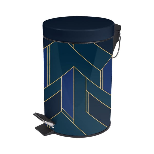 Tumesinine metallist prügikast 3 l Achille - douceur d'intérieur