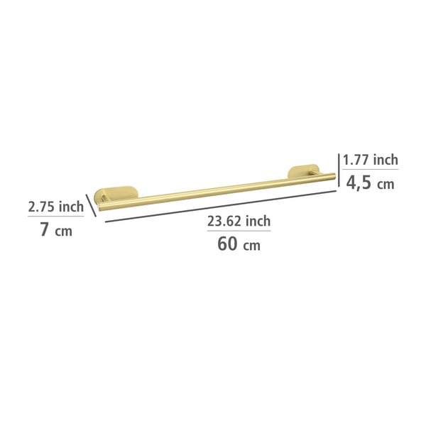 Isehoidev roostevabast terasest rätikuhoidja Orea Gold - Wenko-image-4