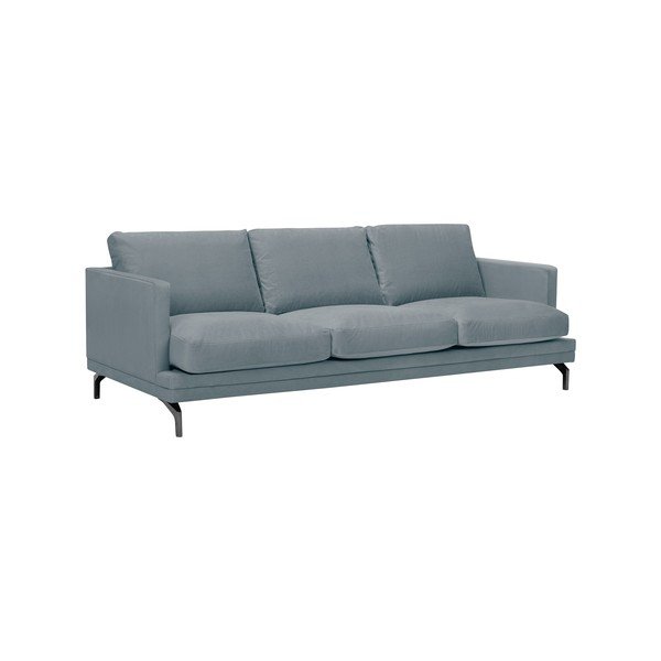 Šedá pohovka s podnožím v černé barvě Windsor & Co Sofas Jupiter-image-2