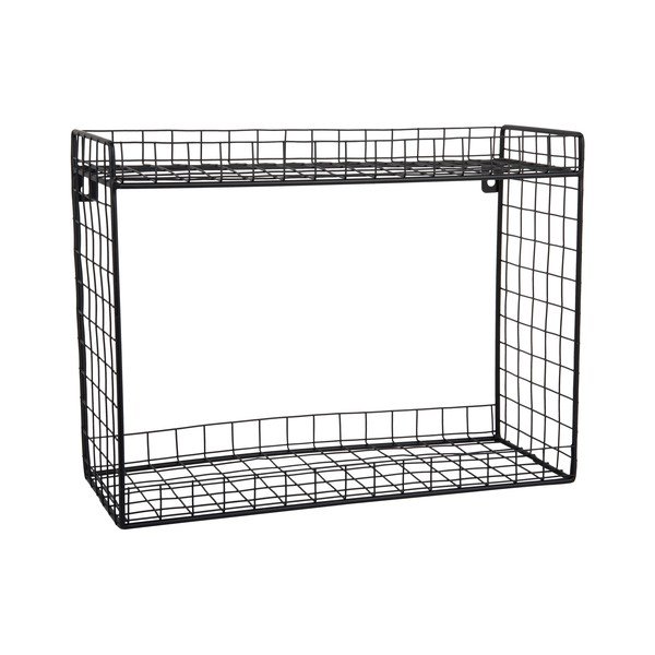 Mustast terasest riiul 40 cm Reja - PT LIVING-image-2