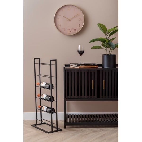 Must metallist seinale paigaldatav veiniriiul, 5le pudelile 38x84,5x20 cm Single Floor - PT LIVING-image-4