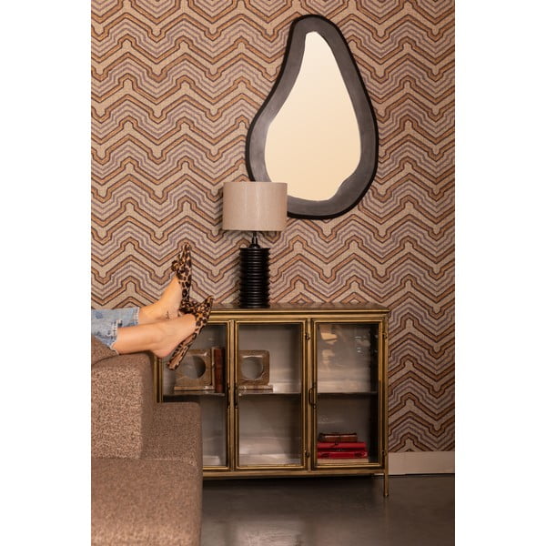 Kuldne metallist vitriinkapp 100x80x38,5 cm Gertlush - Dutchbone-image-1