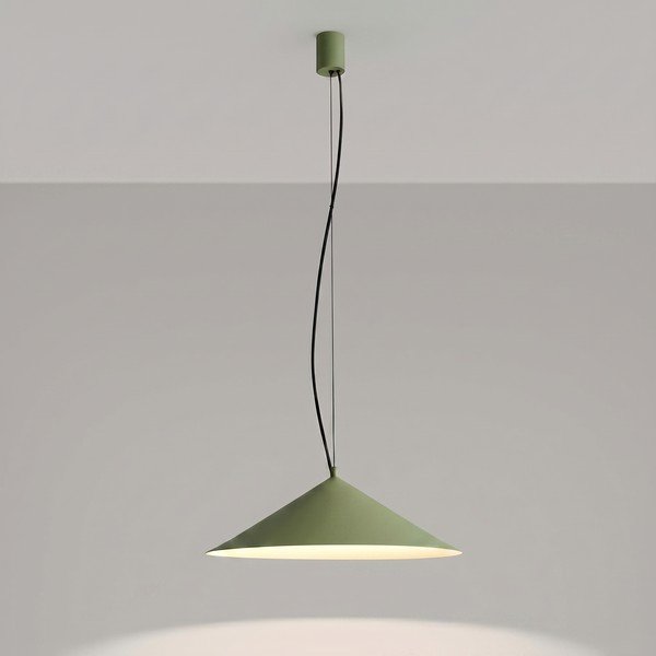 Khaki värvi metallist LED-ripplamp ø 50 cm FINT - Thoro-image-1