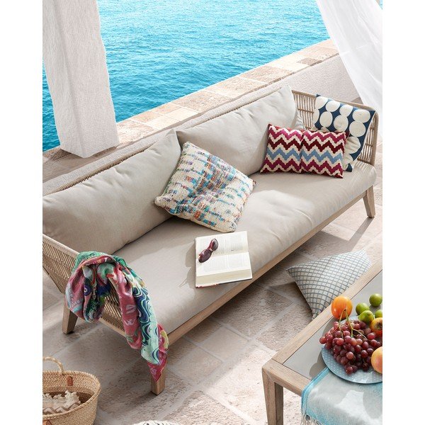 Beež kolmekohaline diivan Bellano - Kave Home-image-3