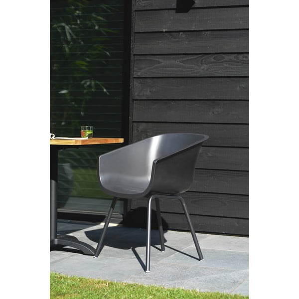 Tumehallid plastikust aiatoolid 2tk komplektis Amalia Alu Rondo - Hartman-image-1