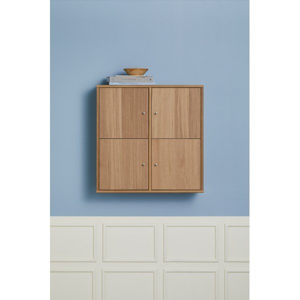 Rippuv raamaturiiul tammedekooriga 70x70 cm Mistral - Hammel Furniture-image-1