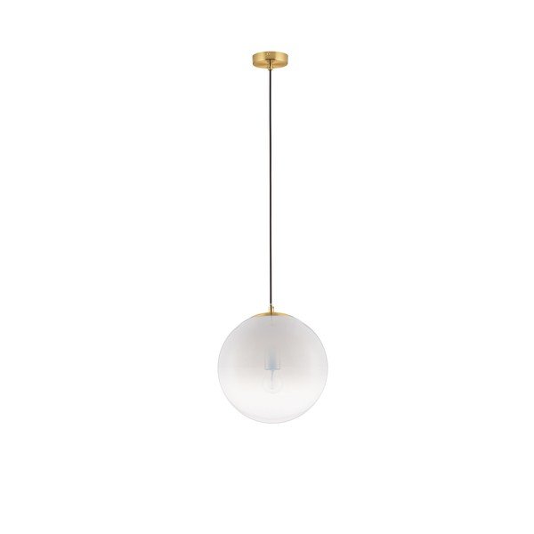 Valge/kuldne klaasist ripplamp ø 30 cm Vita - Nova Luce