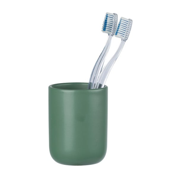 Roheline keraamiline tass hambaharjade jaoks Olinda - Allstar