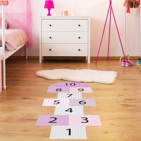 Vinüül laste kleebis Hopscotch Girly - Ambiance-image-1