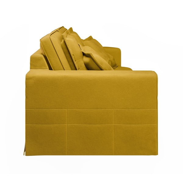 Kollane diivan 196 cm Nora – Ropez-image-4