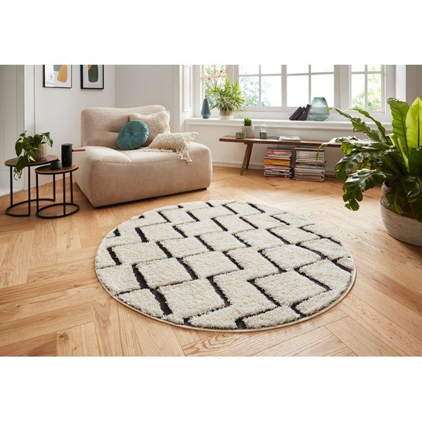 Beež ja must vaip , ⌀ 160 cm Handira - Mint Rugs-image-3