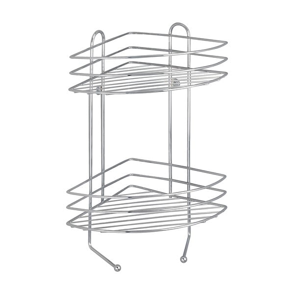 Eksklusiivne kahetasandiline kroomitud nurgariiul - Wenko-image-3