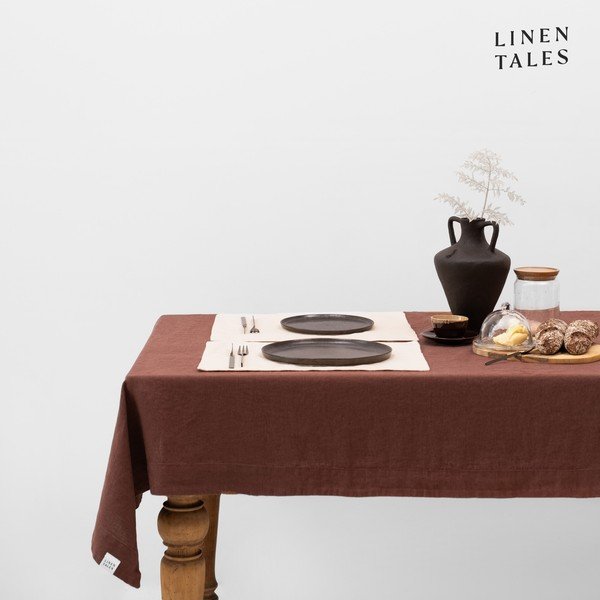 Linane laudlina 140x200 cm Chocolate - Linen Tales