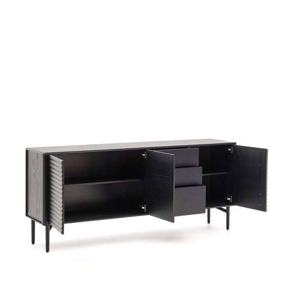 Must tammespoonist kummut 200x86x45 cm Lenon - Kave Home-image-2