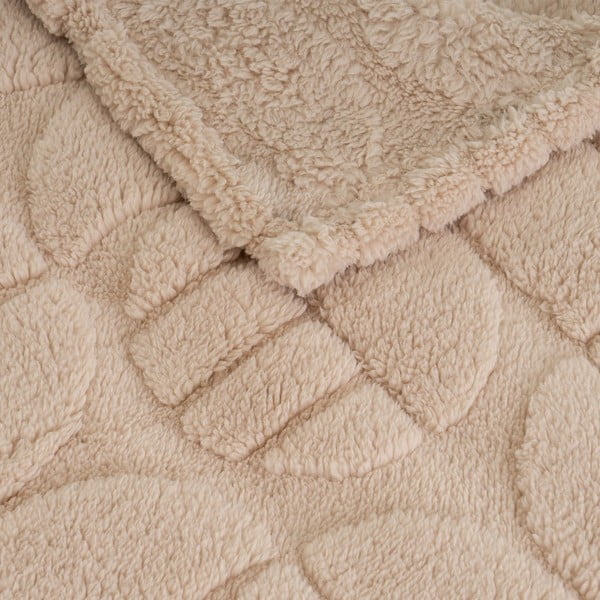 Helepruun mikroplüüsist tekk 130x160 cm Mid Century - Casa Selección-image-1