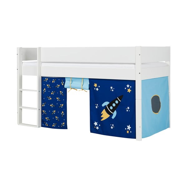 Bílá dětská patrová postel s bezpečnostními postranními pelestmi Manis-h Argos, 90 x 200 cm-image-3