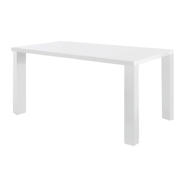 Lesklý bílý jídelní stůl 13Casa Nake, 160 x 90 cm