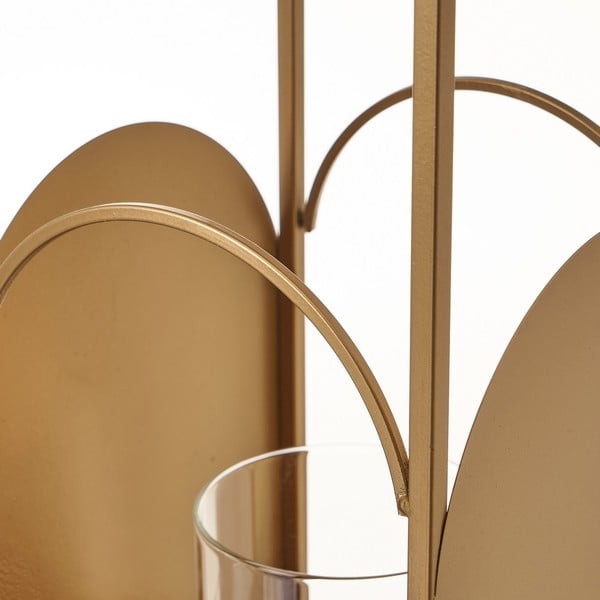 Kuldset värvi metallist latern, kõrgus 35 cm - Casa Selección-image-2