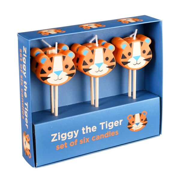 Tordiküünlad 6tk komplektis Ziggy The Tiger - Rex London